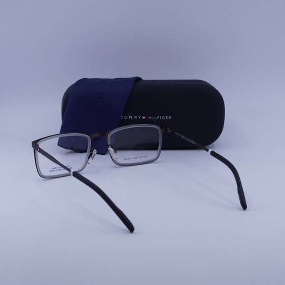 Tommy Hilfiger TH 1844 04VF 00 Rectangle Eyeglasses – Grey/Brown 55mm - Picture 10 of 12
